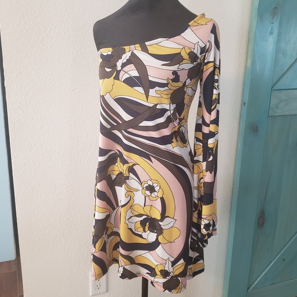 Rue 21 Vintage Y2K One Shoulder Bodycon Dress Women's size S